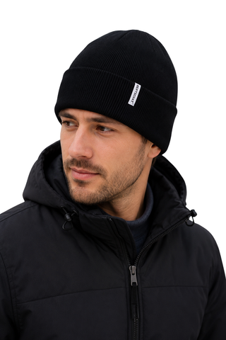 Heated Hat – Electric Black Beanie