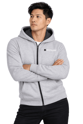 Men’s Heated Hoodie – Single Heating - Grey