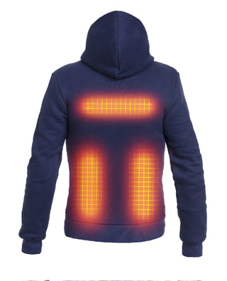 Women’s Heated Hoodie – Single Heating - Navy Blue