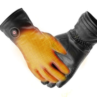 Heated Leather Gloves - Single Heating