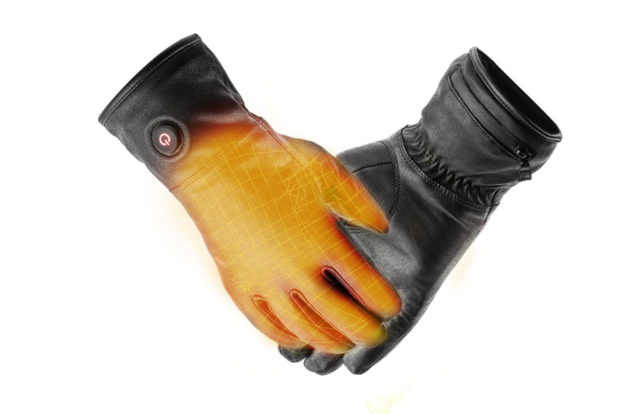 Heated Leather Gloves - Single Heating