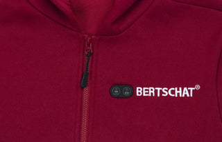 Men’s Heated Hoodie – Dual Heating - Burgundy