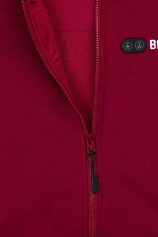 Men’s Heated Hoodie – Dual Heating - Burgundy